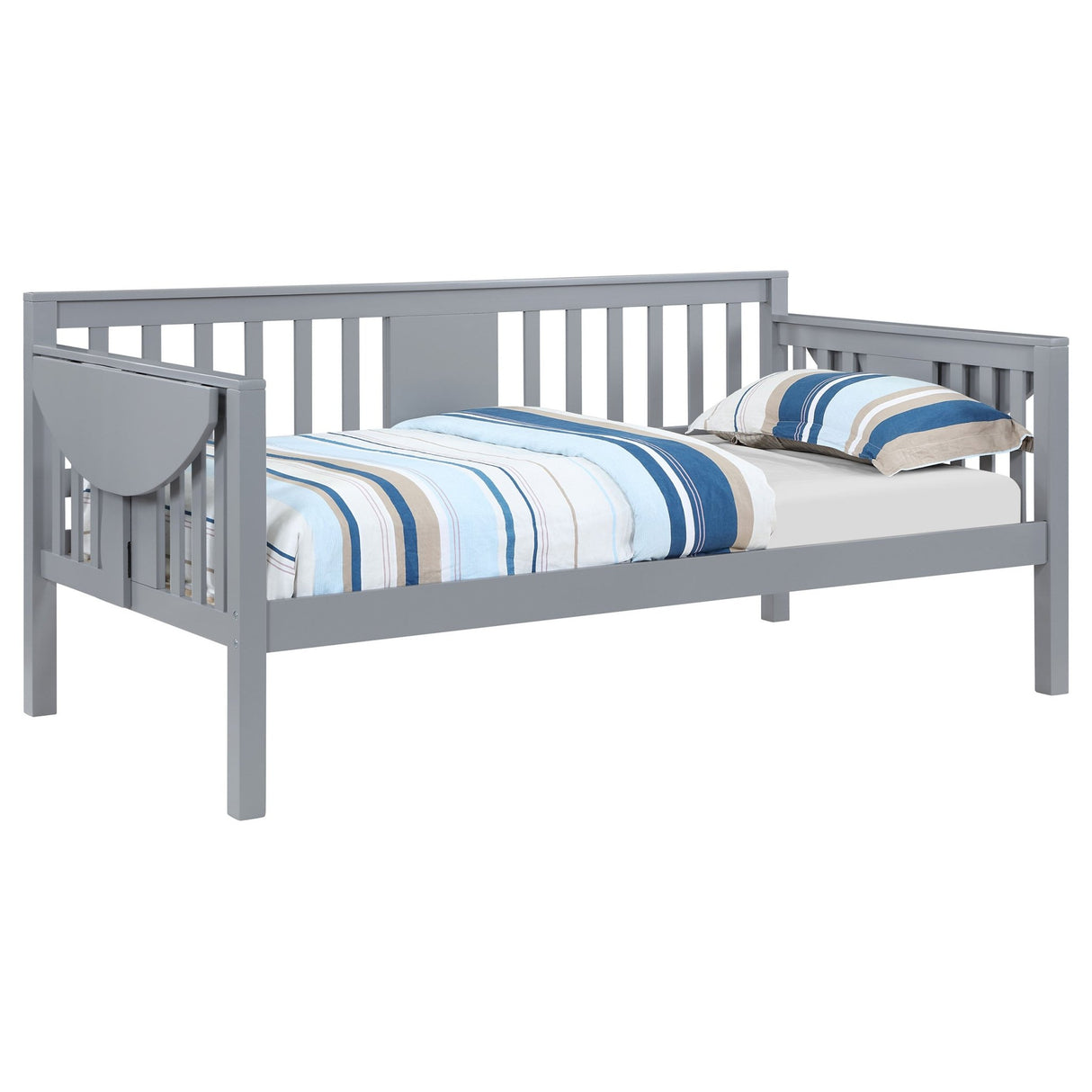 Bethany Wood Twin Daybed with Drop - down Tables Grey | Coaster | Home Elegance USA