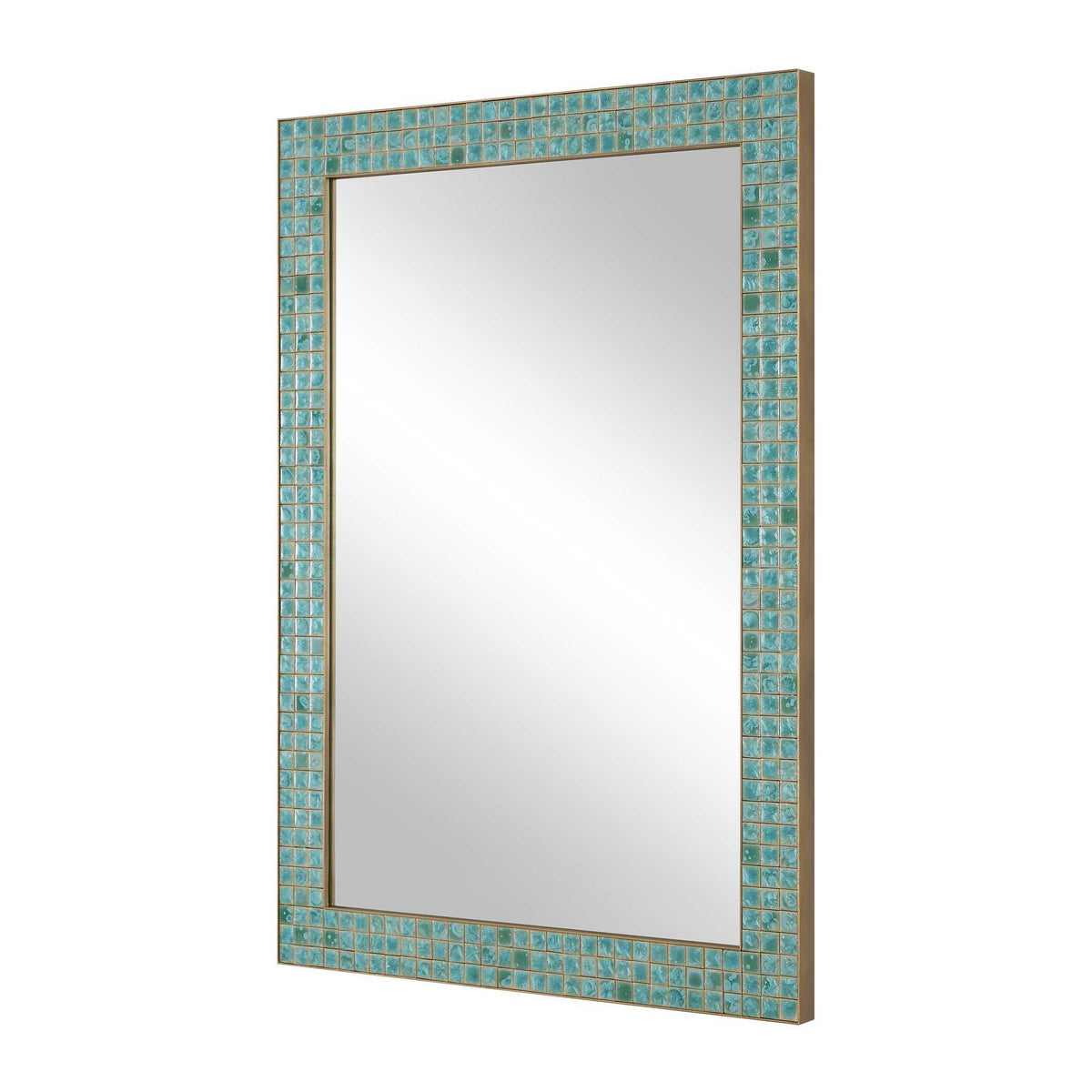 Coralie Tile Mirror - Blue by Uttermost - View 3
