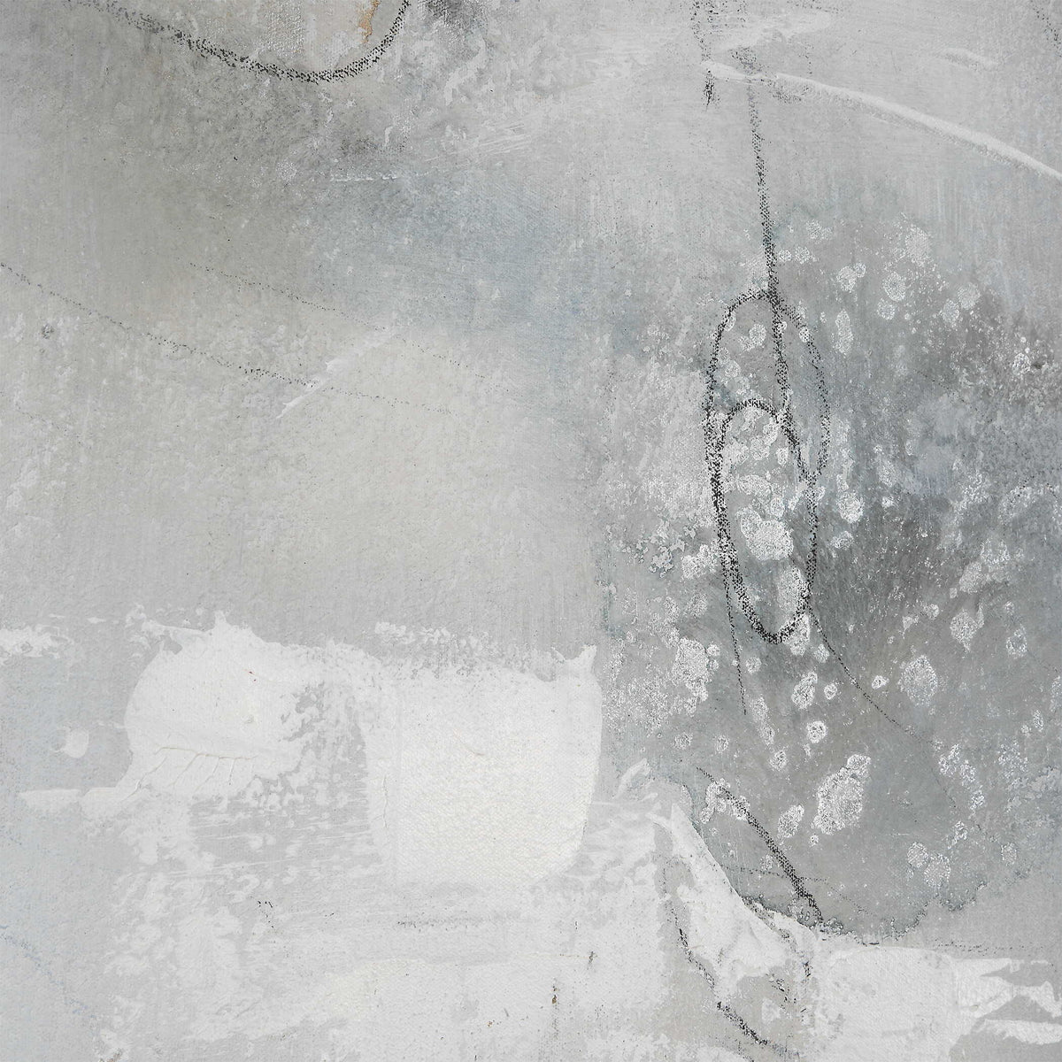 Contort Hand Painted Abstract Art - Gray by Uttermost - View 5