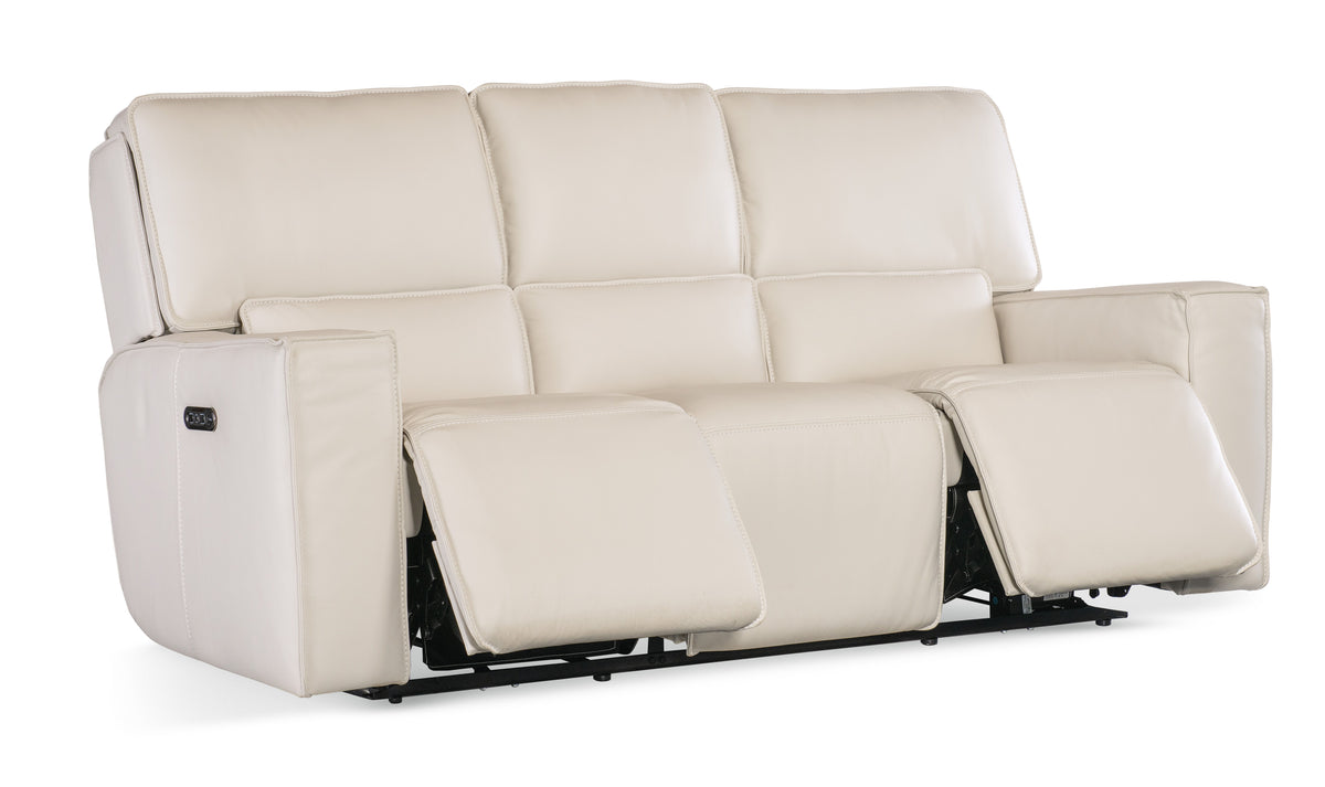 Miles Zero Gravity Power Sofa With Power Headrest - White by Hooker Furniture - View 6