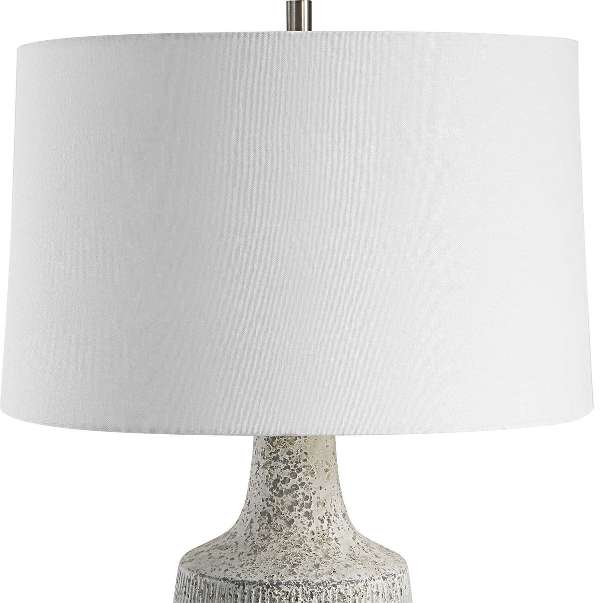 Scouts Table Lamp - Silver / White by Uttermost - View 5