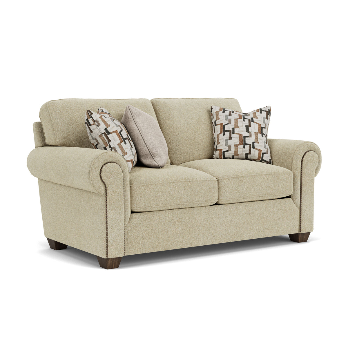 Carson Fabric Loveseat, Nailhead Trim | Flexsteel