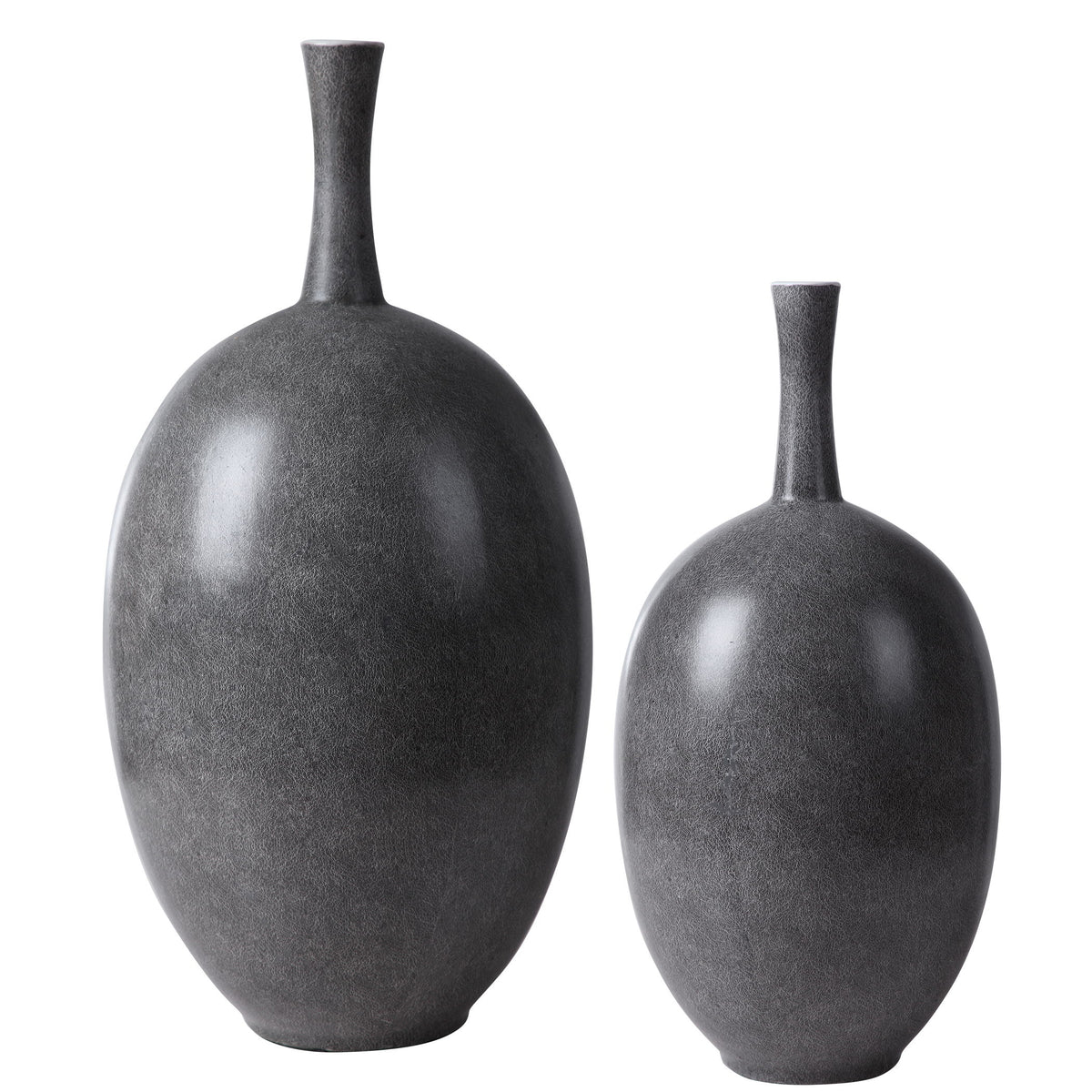 Riordan Modern Vases (Set of 2) - Black / White by Uttermost - View 1