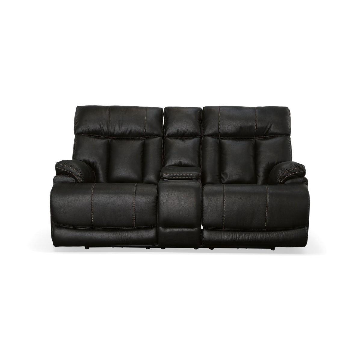 Clive Power Reclining Loveseat With Console, Power Headrests & Lumbar - Peppercorn | Flexsteel