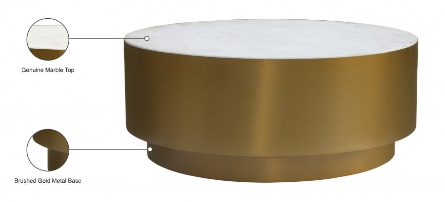 Presley 3 Piece Occasional Table Set In Gold - 209-3Set | Meridian - sold by Home Elegance USA