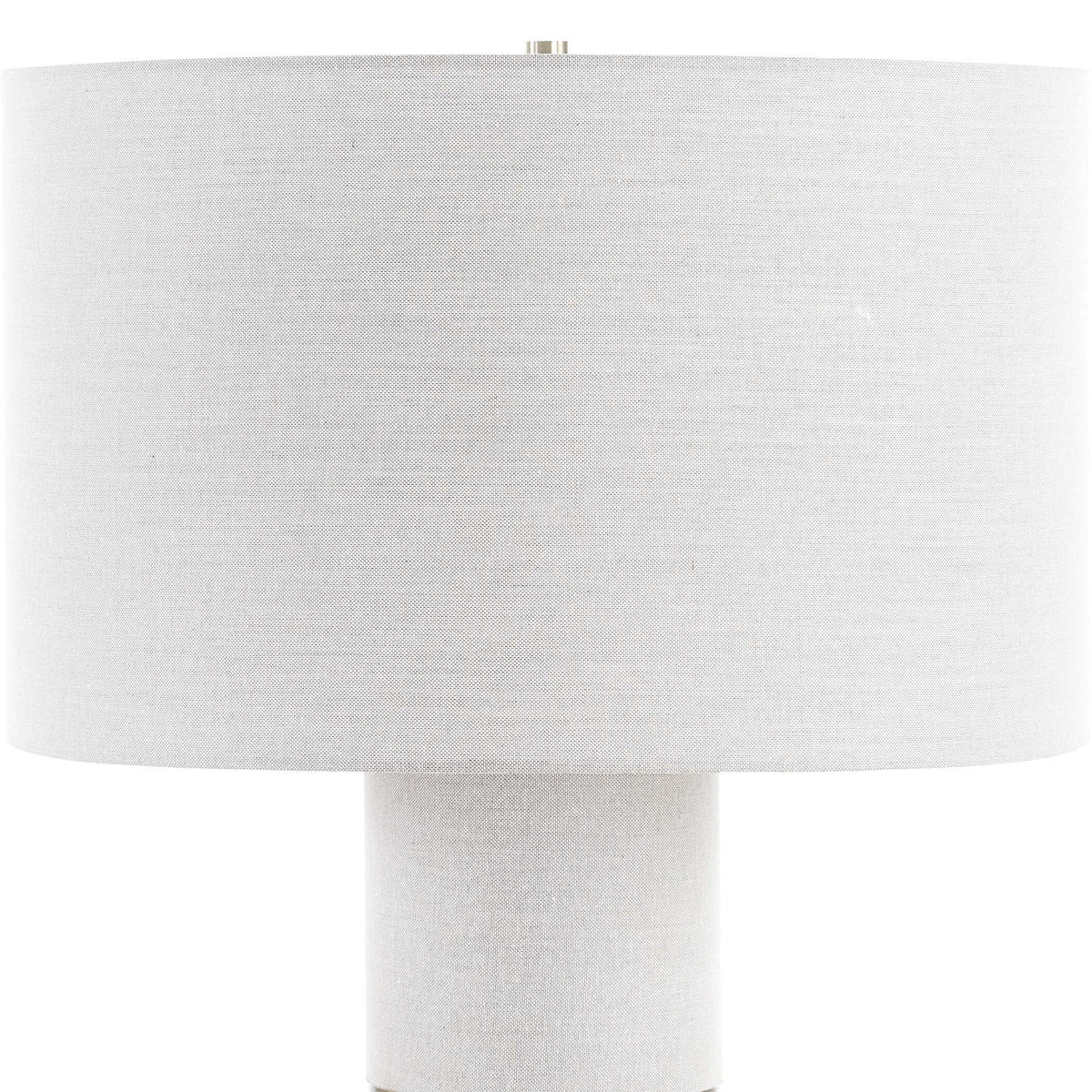 Maliyah Linen Table Lamp - White by Uttermost - View 4