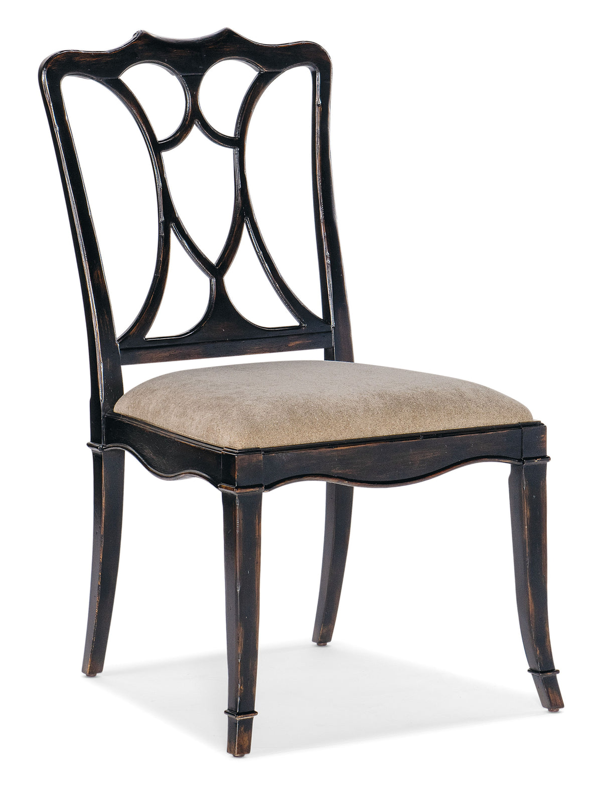 Charleston Upholstered Seat Side Chair (Set of 2) - Black by Hooker Furniture - View 1