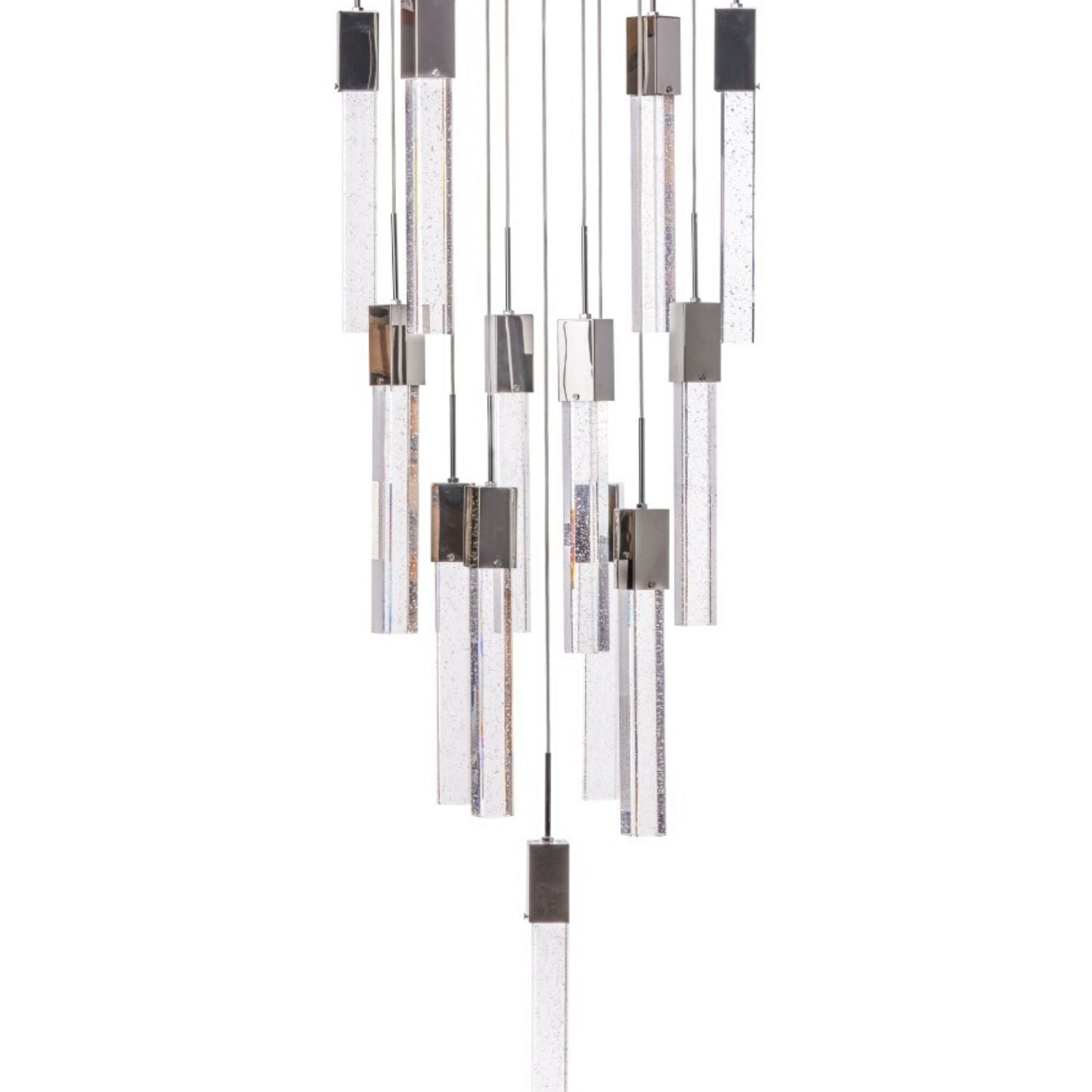 Lámpara de araña rectangular de cristal // XL 13 luces | Finesse
