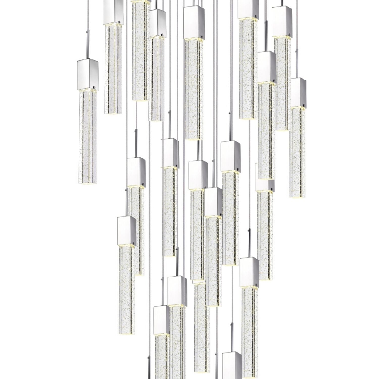 Rectangular Crystal Chandelier // XL 25 Light  | Finesse -  Home Elegance USA