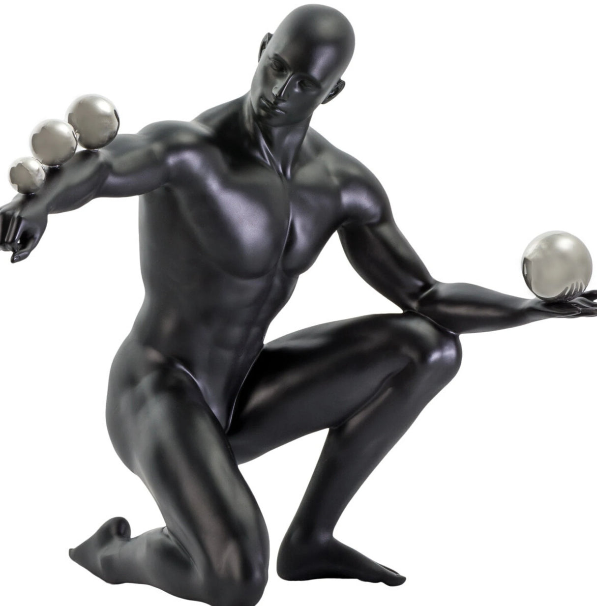 Escultura de Jean // Negro mate y acero | Finesse