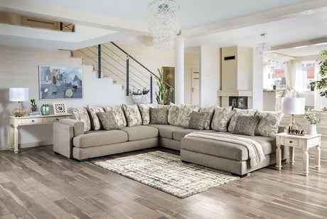 Angelia - Sectional - Light Gray | Home Elegance USA