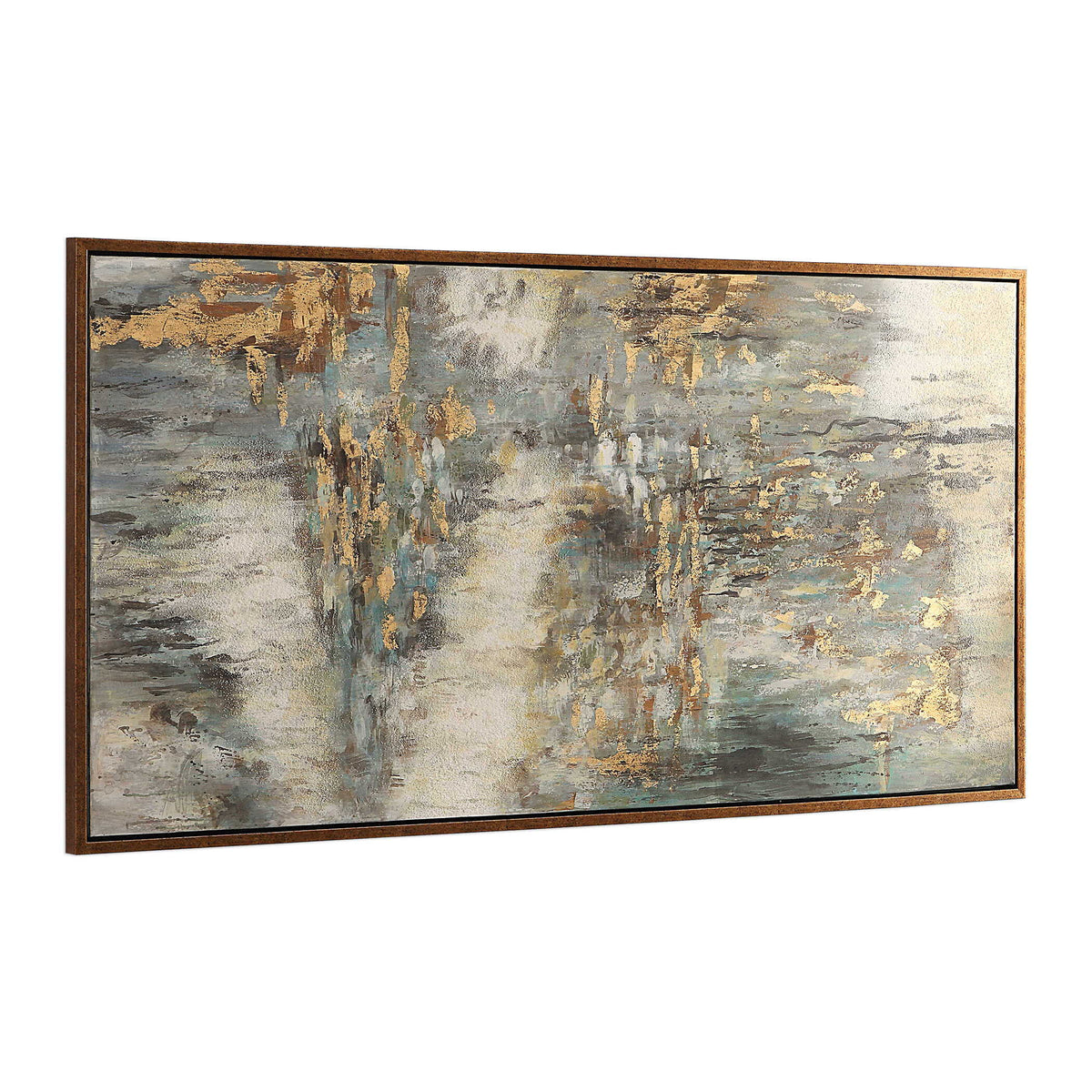 Behind The Falls Abstract Art - Beige / Light Brown by Uttermost - View 3