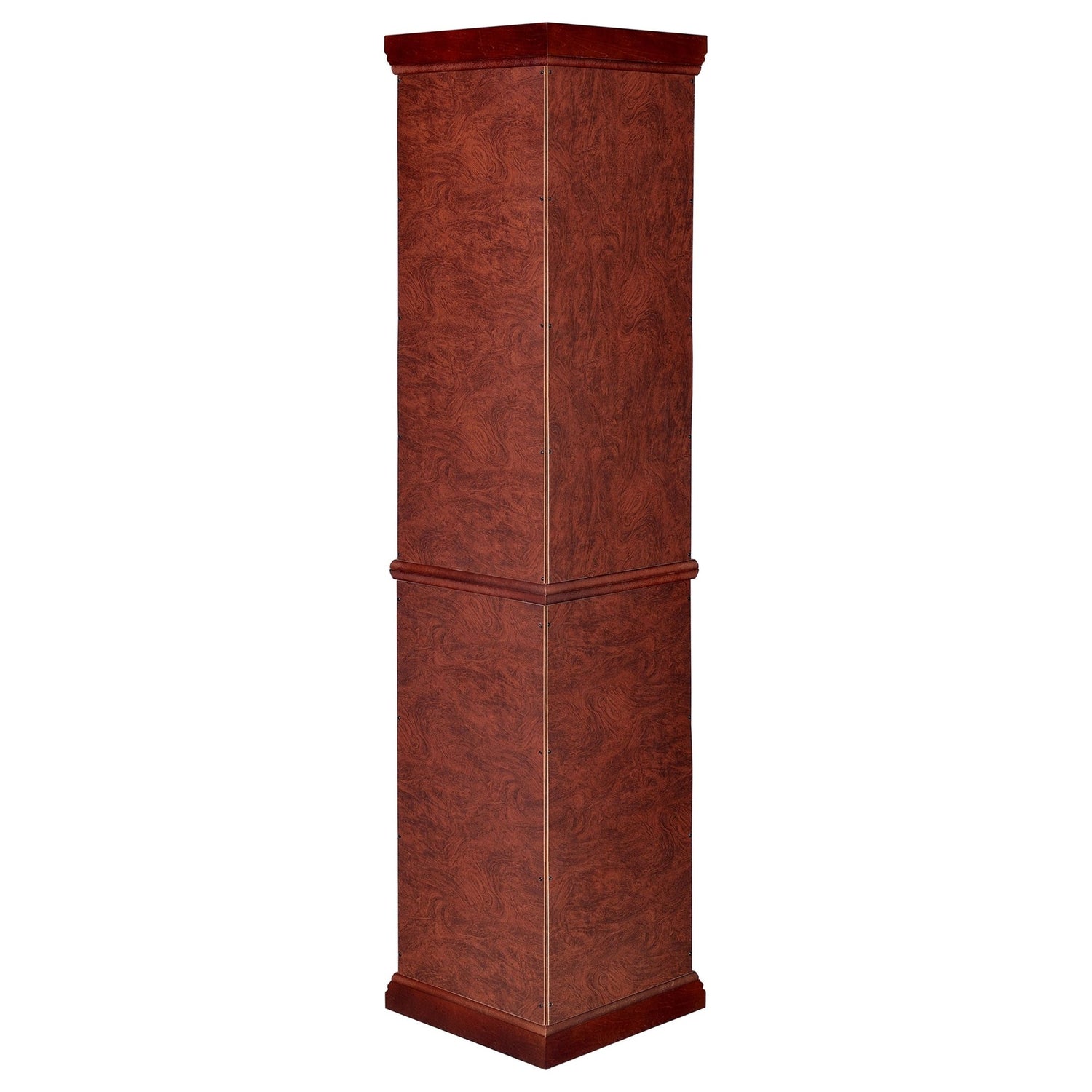 Appledale 6 - shelf Corner Curio Cabinet Medium Brown | Coaster | Home Elegance USA