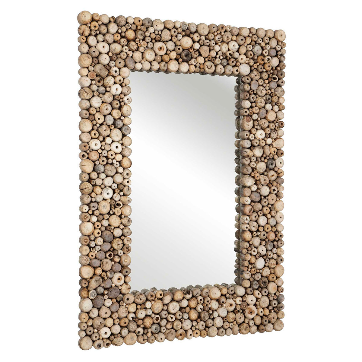 Timberwood Rectangular Mirror - Light Brown by Uttermost - View 3