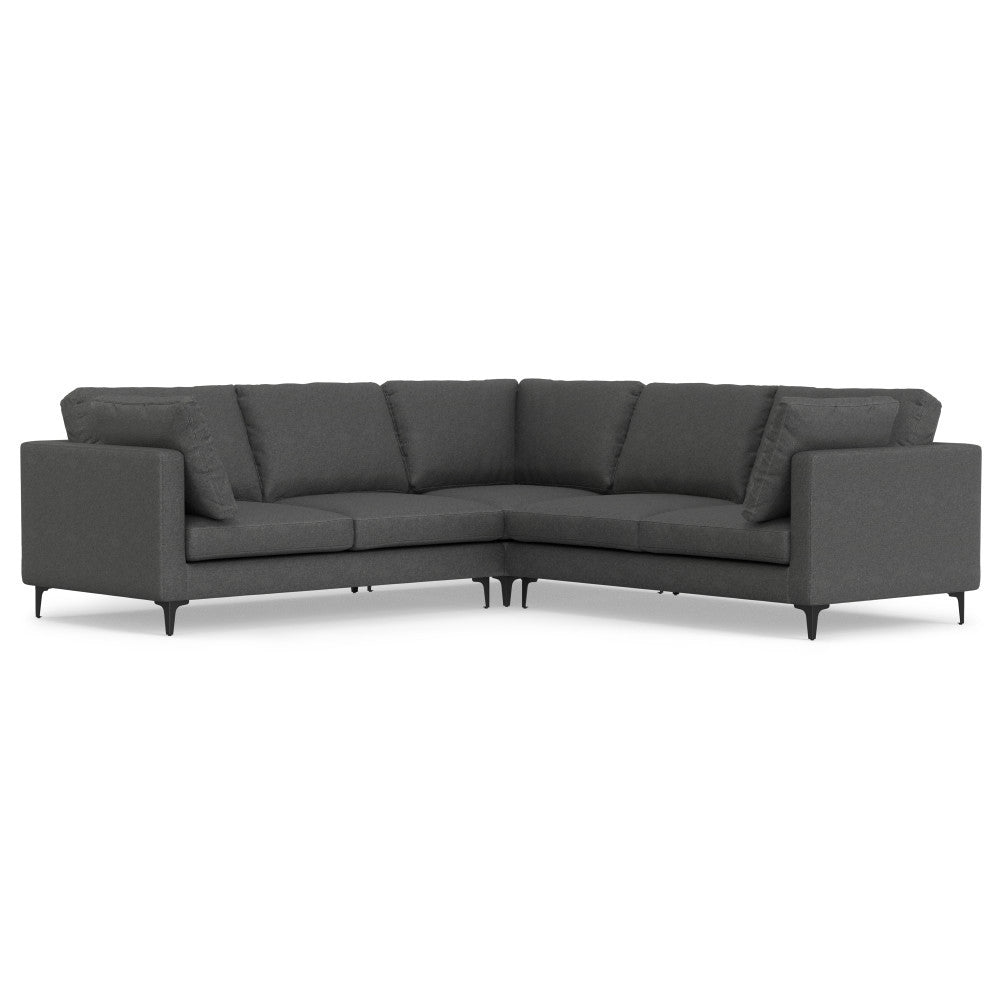 Ava Mid Century Corner Sectional Sofa