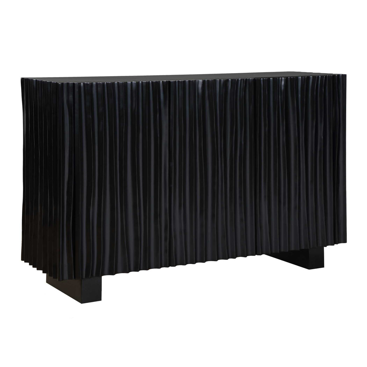 Mercado 3 Door Cabinet - Black by Uttermost - View 5