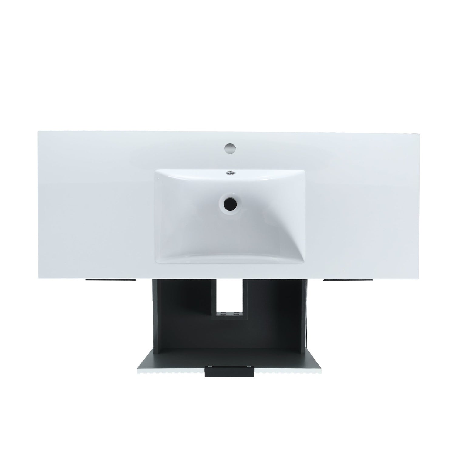 48 Inch Freestanding Bathroom Vanity With Resin Basin,48x18 - BVA01148WH | Home Elegance USA