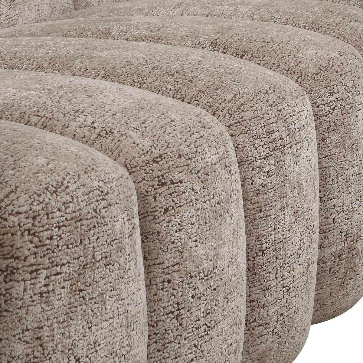 Modella Upholstered Chenille Sofa - Light Brown by Uttermost - View 11