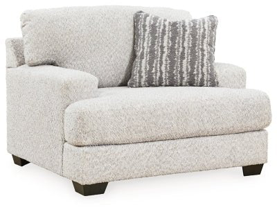 Ashley Flannel Brebryan Chair and a Half - Velvet | Home Elegance USA