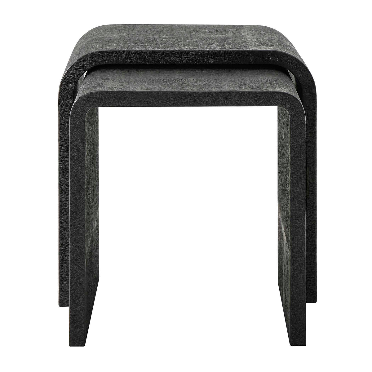 Interpose Nesting Side Table (Set of 2) - Black by Uttermost - View 3