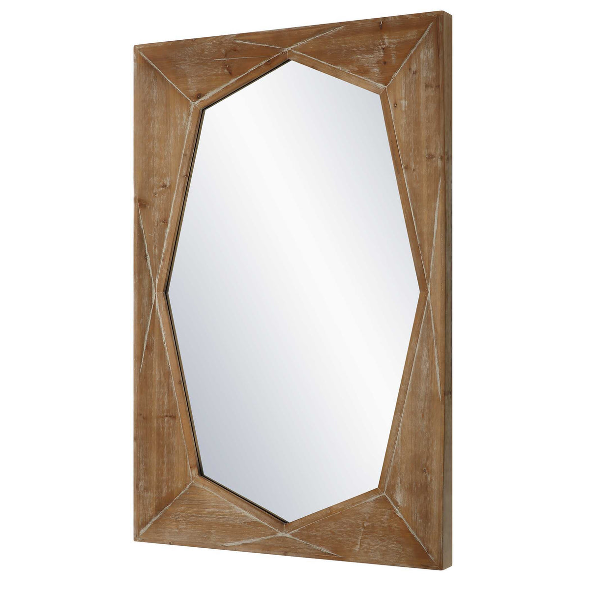 Marquise Wood Mirror Natural - Light Brown by Uttermost - View 4