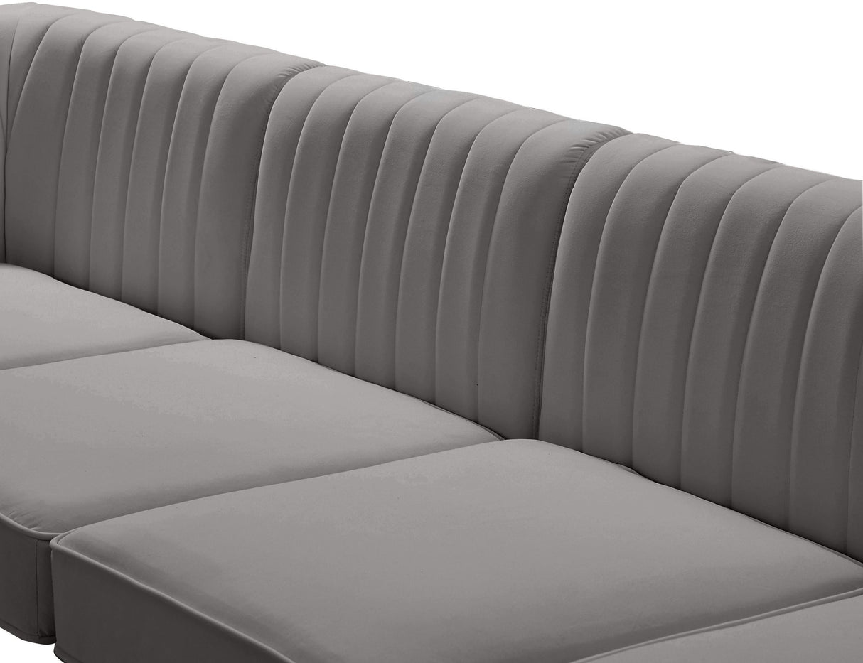 Alina - Modular Sectional 5 Piece - Grey | Home Elegance USA