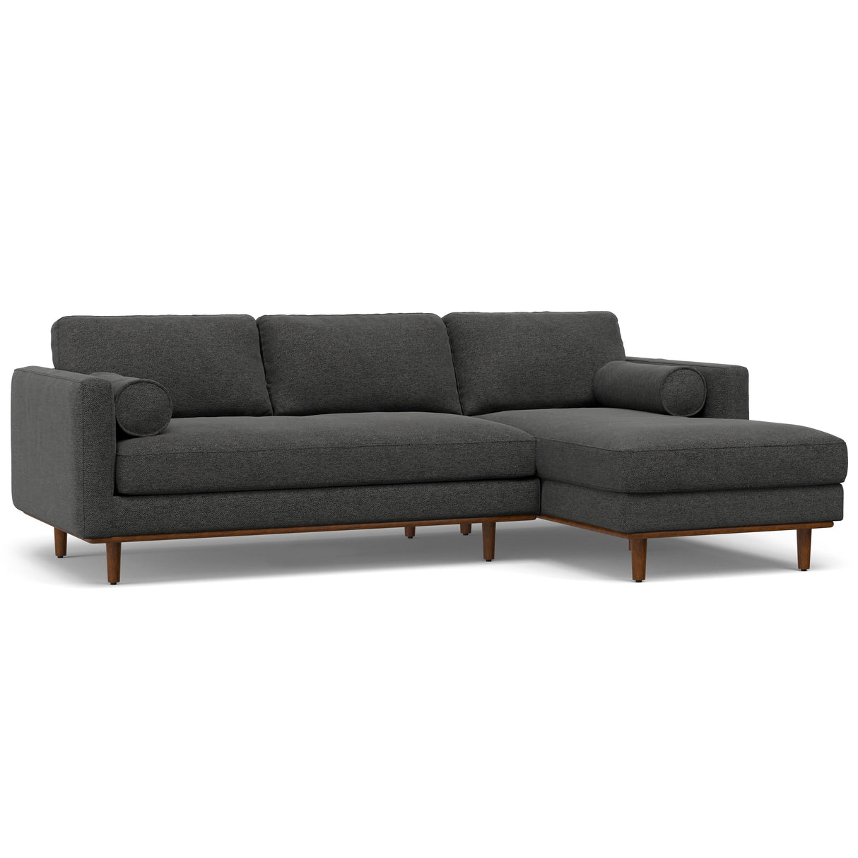 Morrison - Right Sectional Sofa - Charcoal Grey - sold by Home Elegance USA