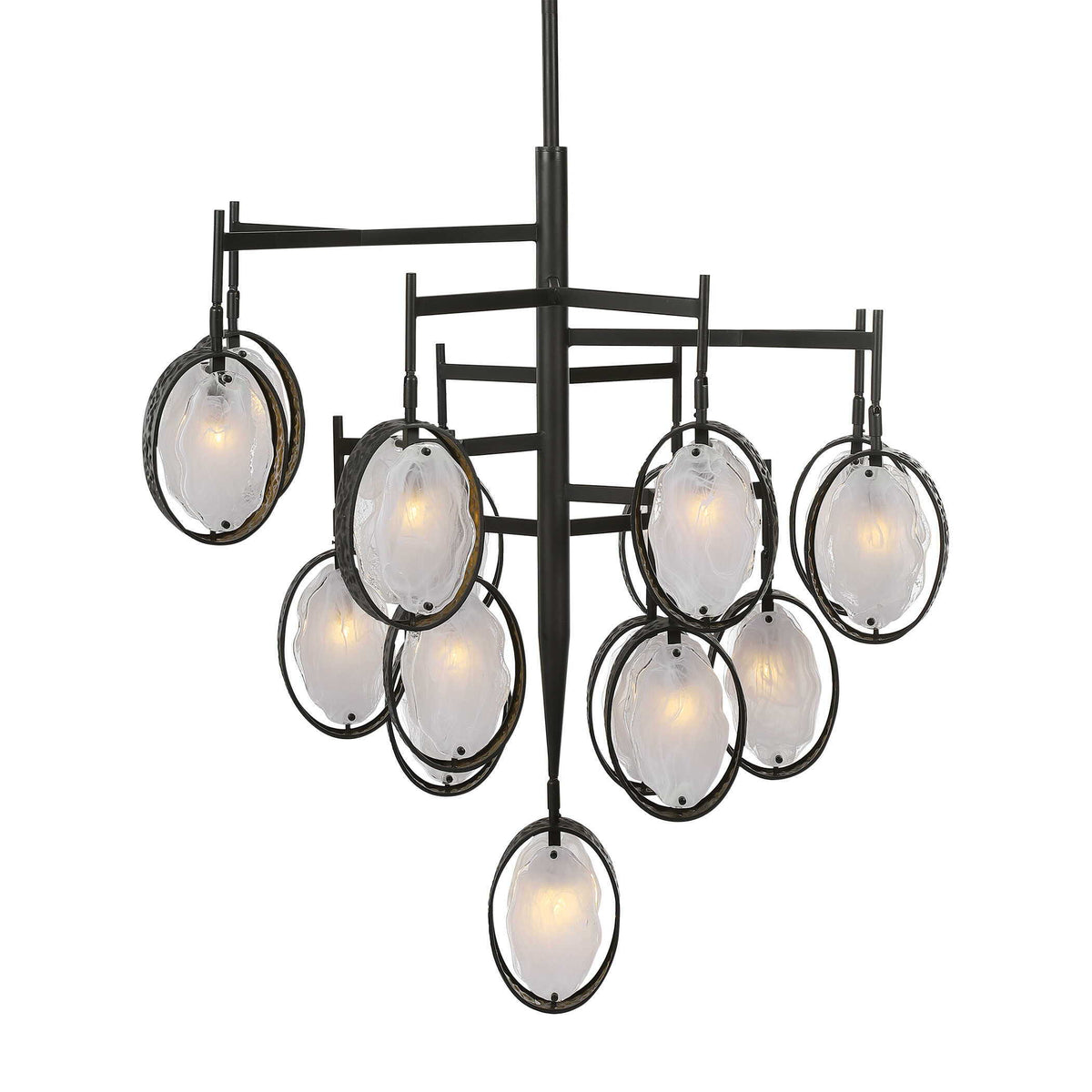 Maxin 15 Light Large Chandelier - Bronze / Silver by Uttermost - View 4