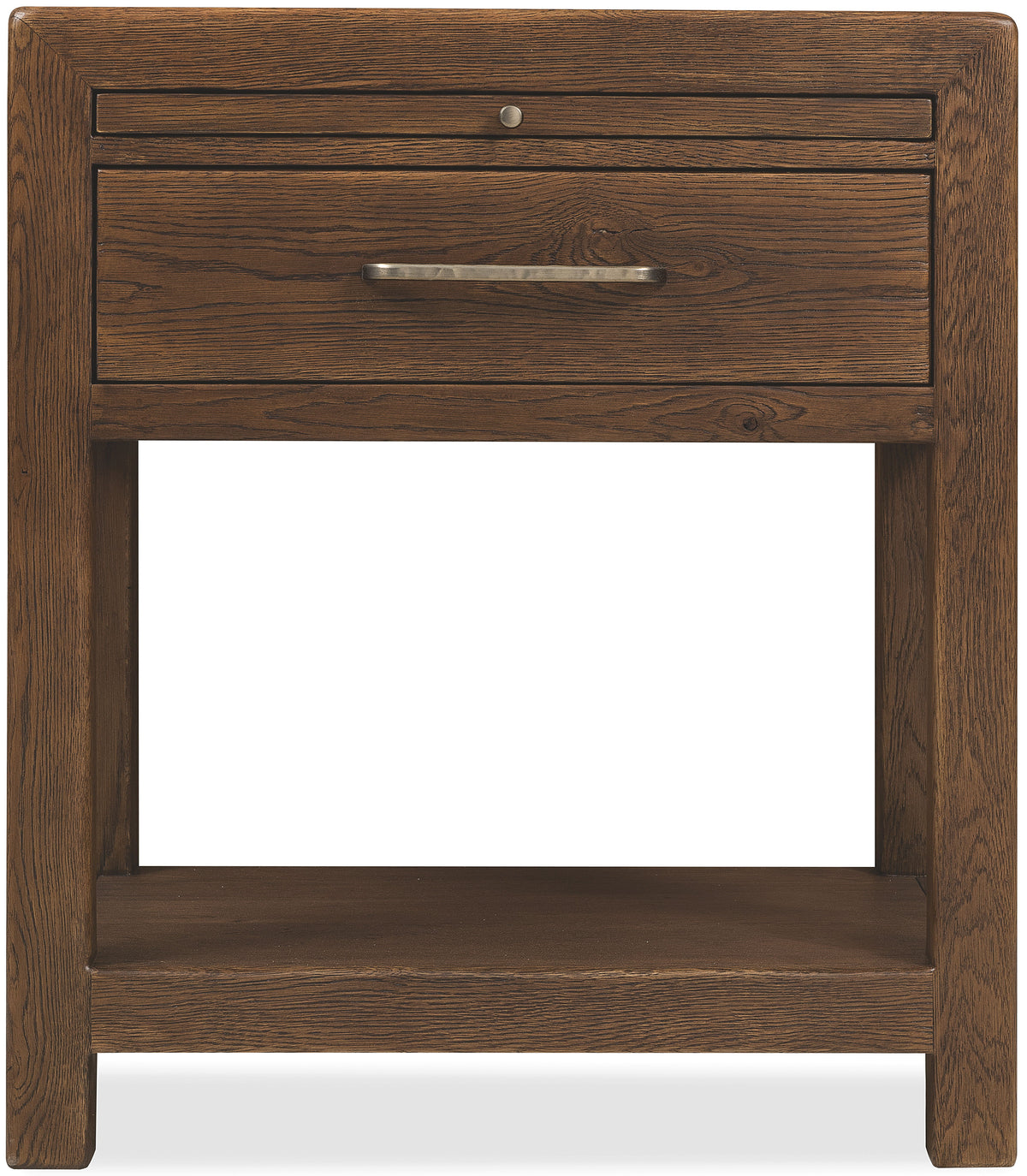 Driftwood One-Drawer Nightstand Medium Wood - Dark Brown by Hooker Furniture - View 2