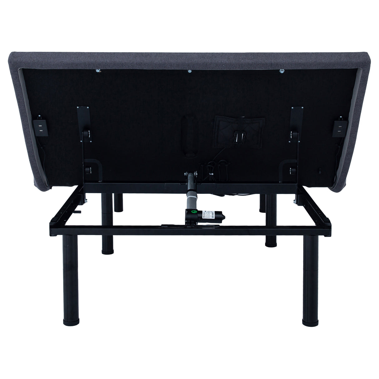 Twin Xl Adjustable Bed - Negan Twin XL Adjustable Bed Base Grey and Black