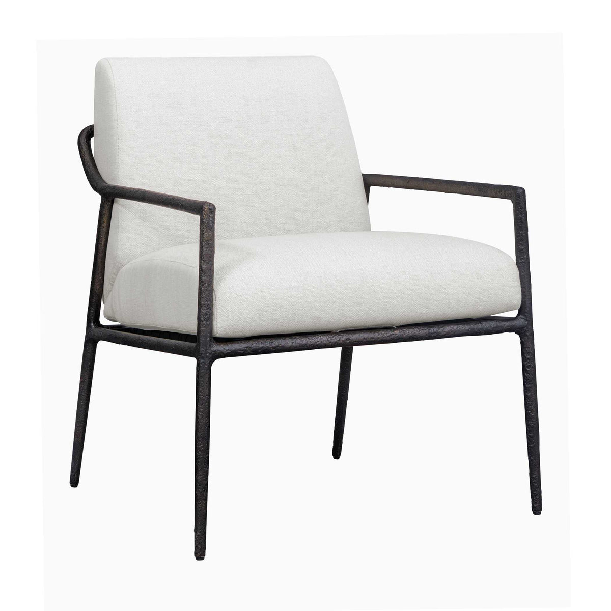 Thayer Outdoor Upholstered Lounge Chair - White by Uttermost - View 5
