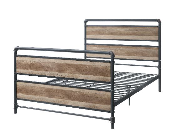 Brantley Full Bed 35885F Antique Oak & Sandy Gray Finish | Acme | Home Elegance USA