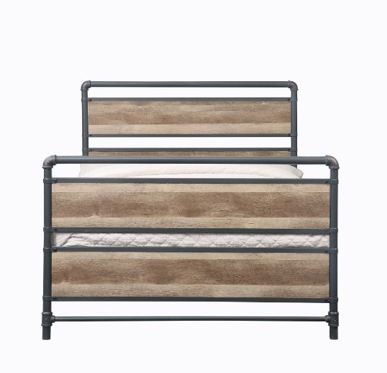 Brantley Full Bed 35885F Antique Oak & Sandy Gray Finish | Acme | Home Elegance USA