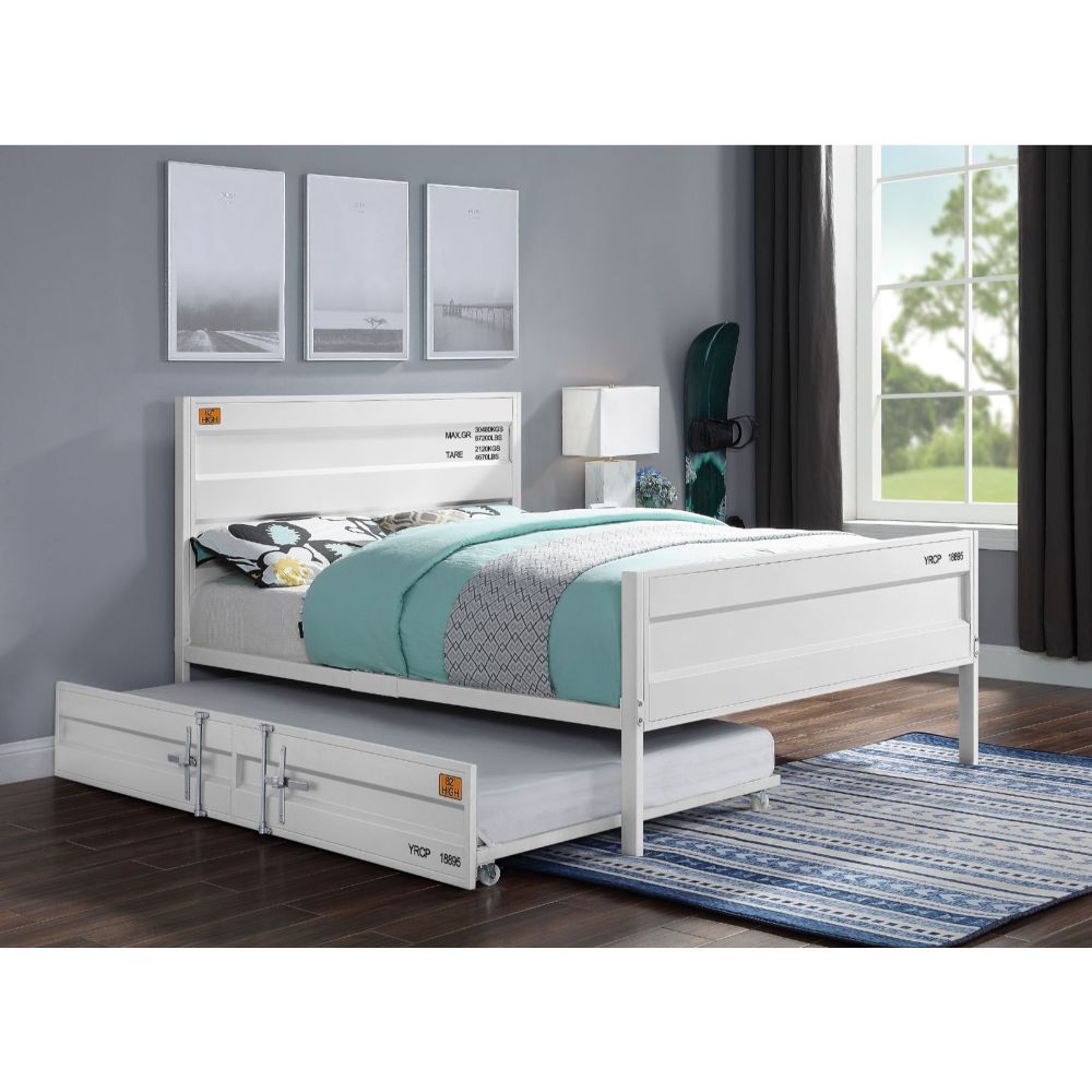 Cargo Full Bed 35905F White Finish | Acme | Home Elegance USA
