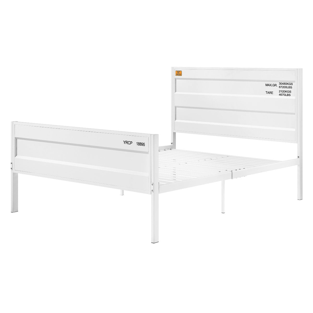 Cargo Full Bed 35905F White Finish | Acme | Home Elegance USA