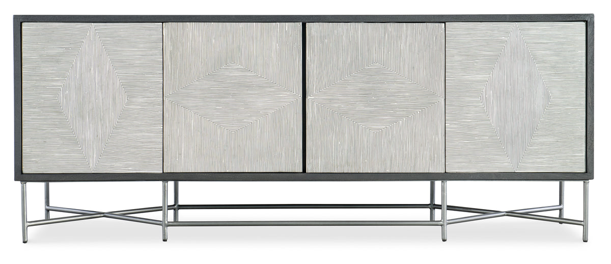 Commerce And Market Fine Lines Credenza - Dark Gray / Beige by Hooker Furniture - View 6