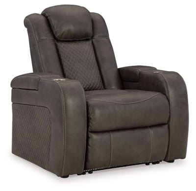 Ashley Shadow Fyne - Dyme PWR Recliner/ADJ Headrest - Faux Leather | Home Elegance USA