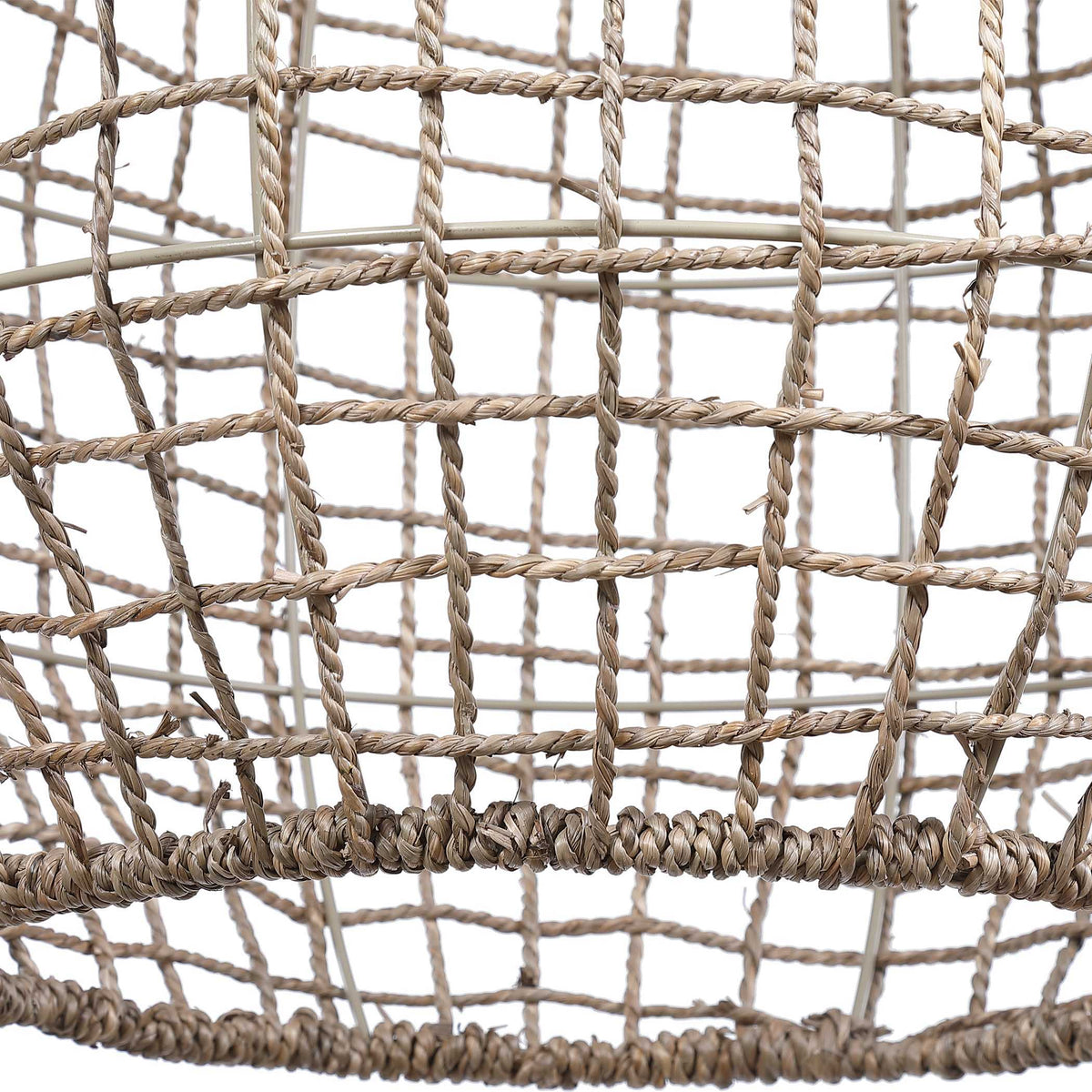 Cross Weave 1 Light Pendant - Beige by Uttermost - View 3