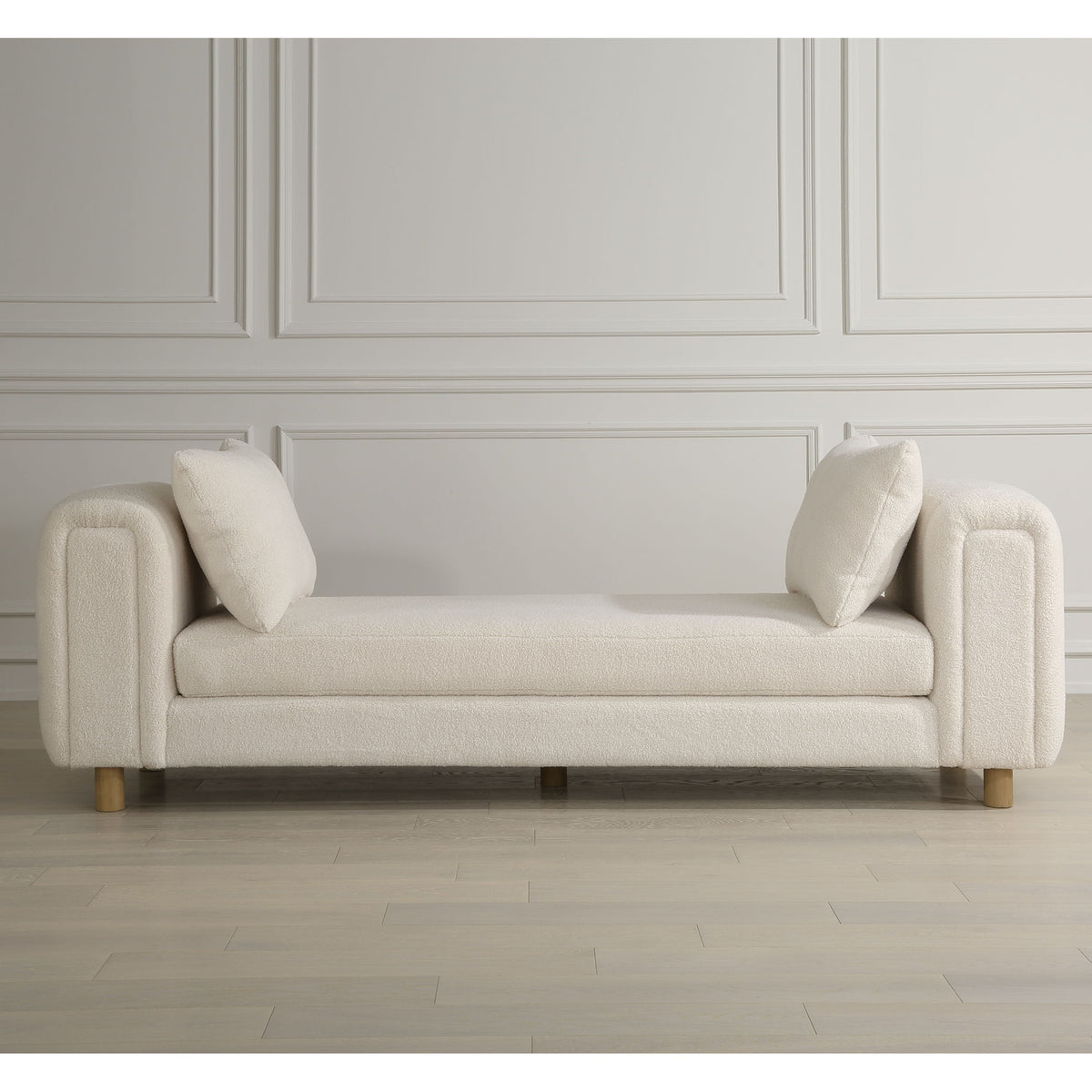 Repose Oversized Ivory Bench - Beige by Uttermost - View 2
