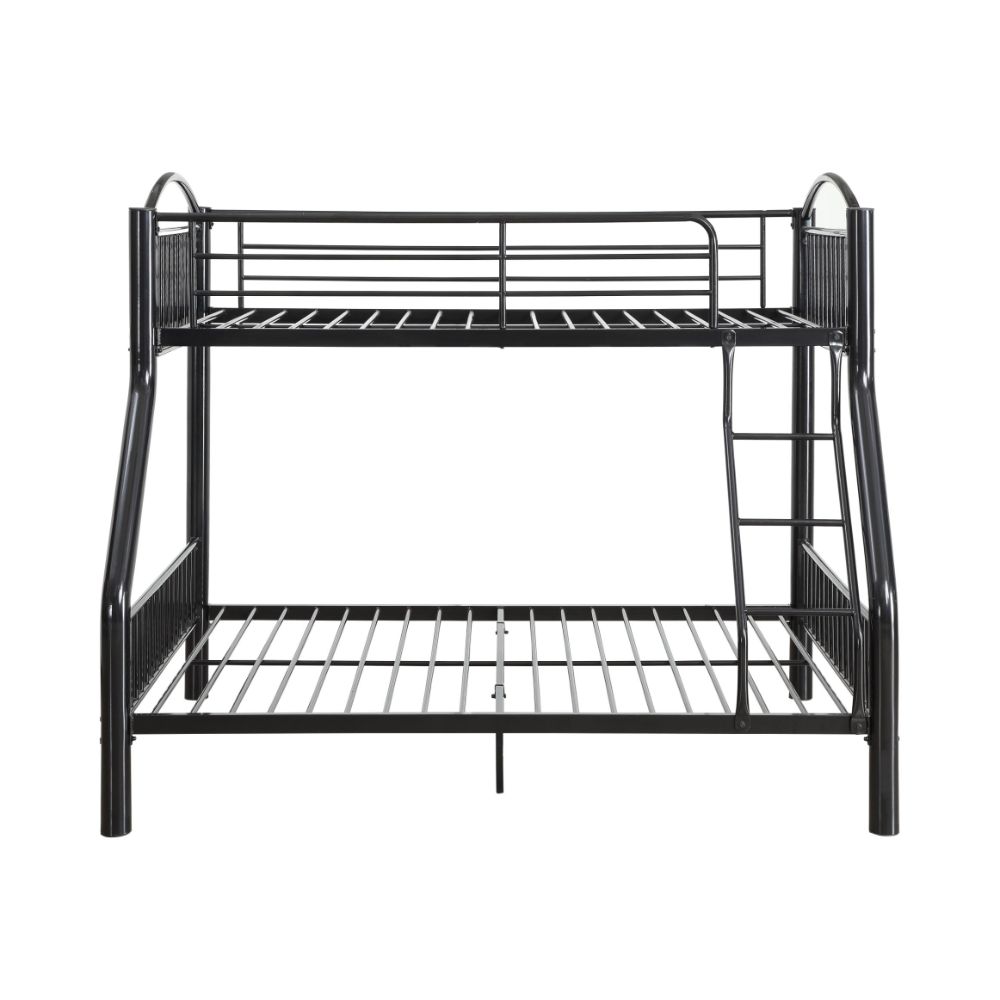 Cayelynn Twin/Full Bunk Bed 37380BK Black Finish | Acme - 37380BK - Home Elegance USA - 2