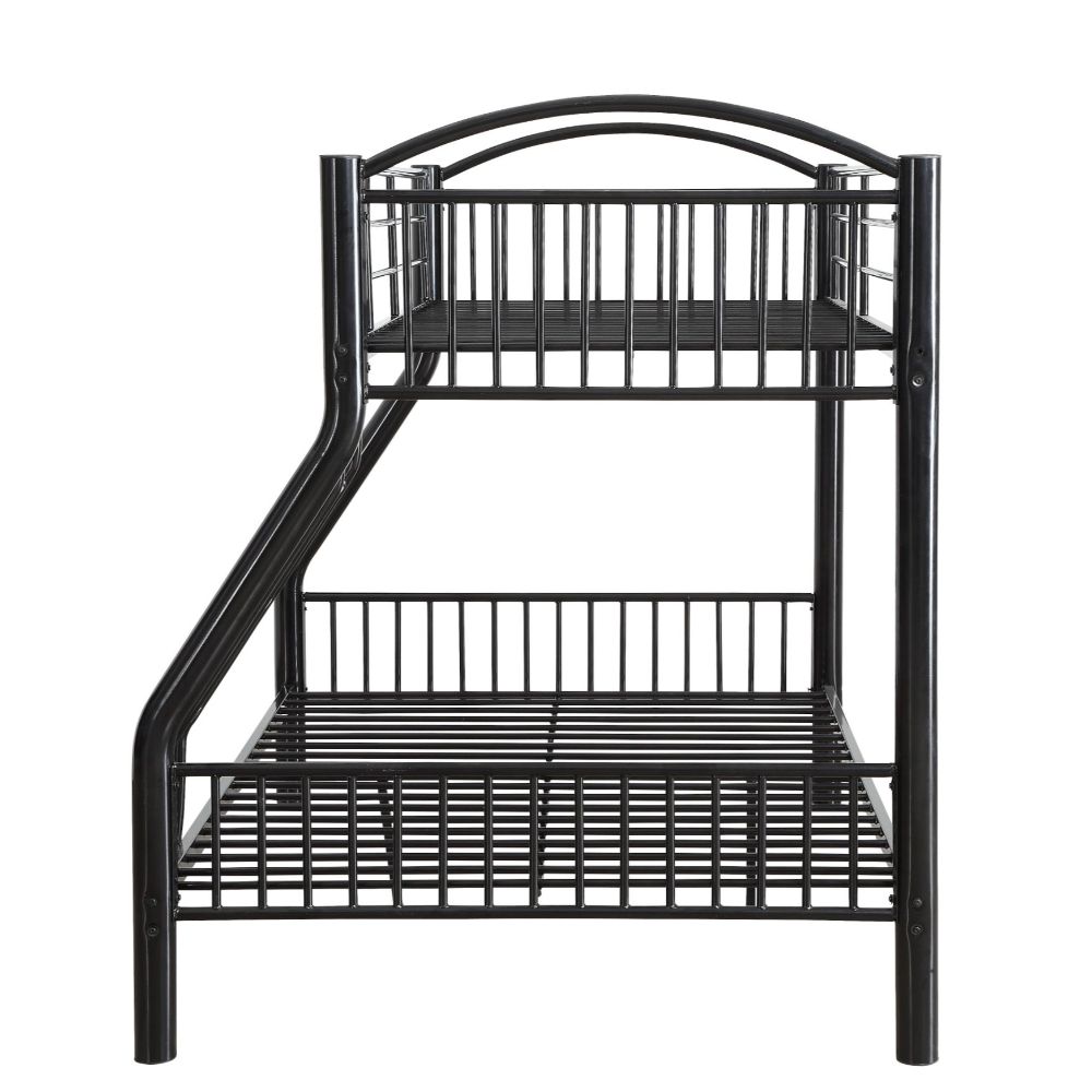 Cayelynn Twin/Full Bunk Bed 37380BK Black Finish | Acme - 37380BK - Home Elegance USA - 3