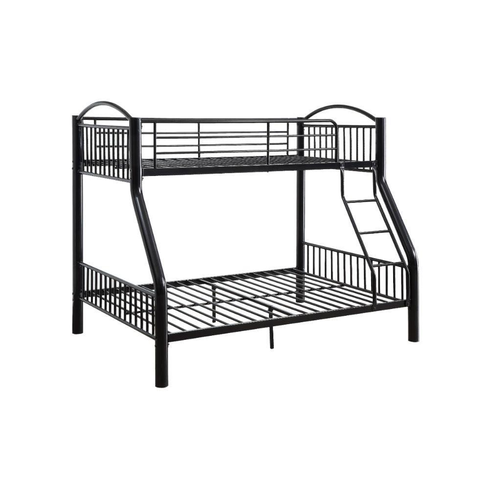 Cayelynn Twin/Full Bunk Bed 37380BK Black Finish | Acme - 37380BK - Home Elegance USA - 1