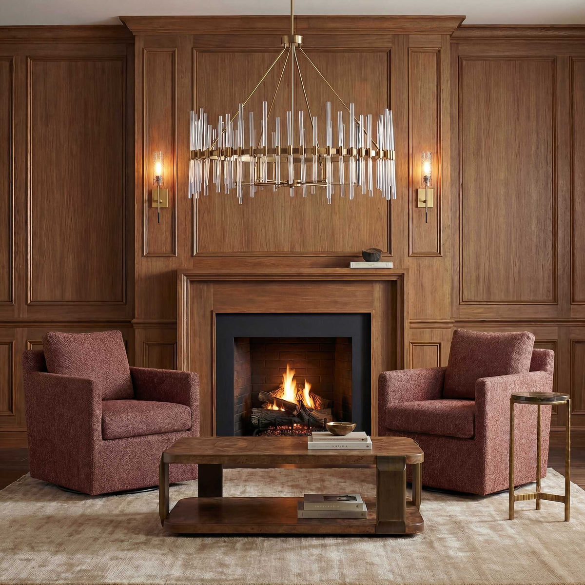 Tisdell Swivel/Glider Canyon - Red by Uttermost - View 2