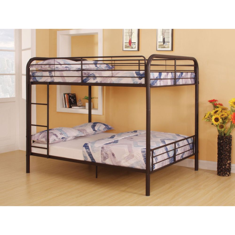 Bristol Full/Full Bunk Bed 37433 Dark Brown Finish | Acme | Home Elegance USA