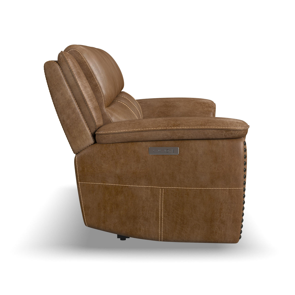 Beau Power Reclining Sofa With Power Headrests - Silt | Flexsteel