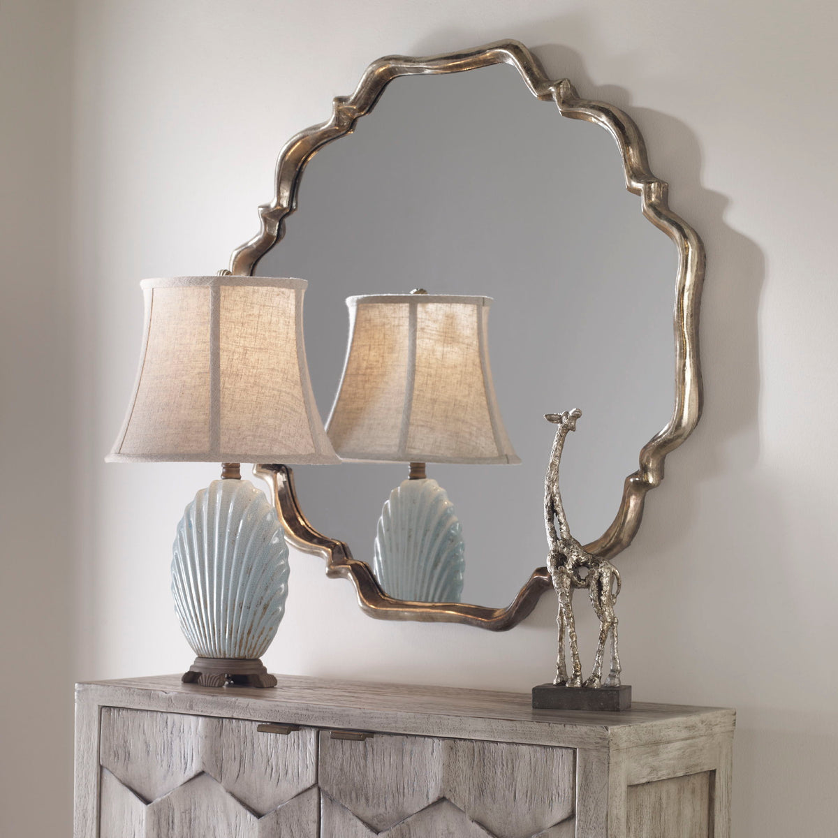 Valentia Mirror - Silver by Uttermost - View 2