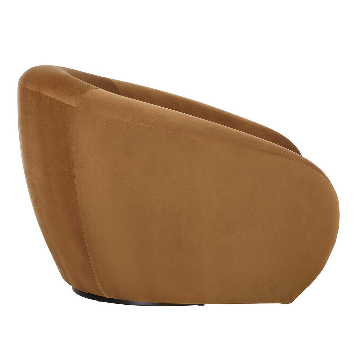 DeSoto Swivel Chair Hazlenut - Orange by Uttermost - View 5