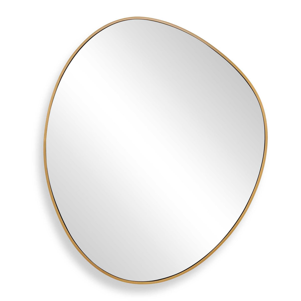 Distort Mirror Antique Brass - Gold by Uttermost - View 1