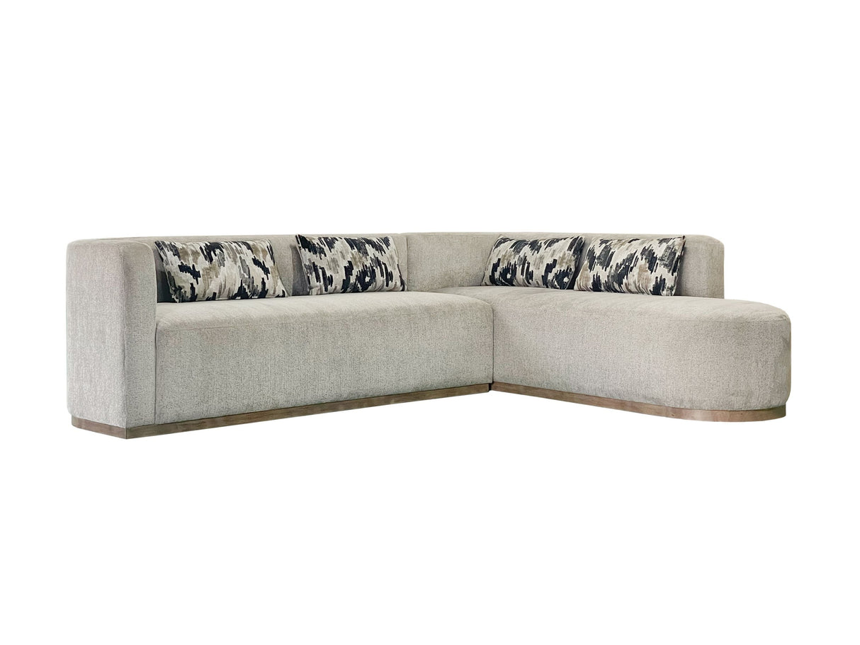 Sofa - Royal Flax and Chaise Loveset - Royal Flax - Combo 2 PC - sold by Home Elegance USA
