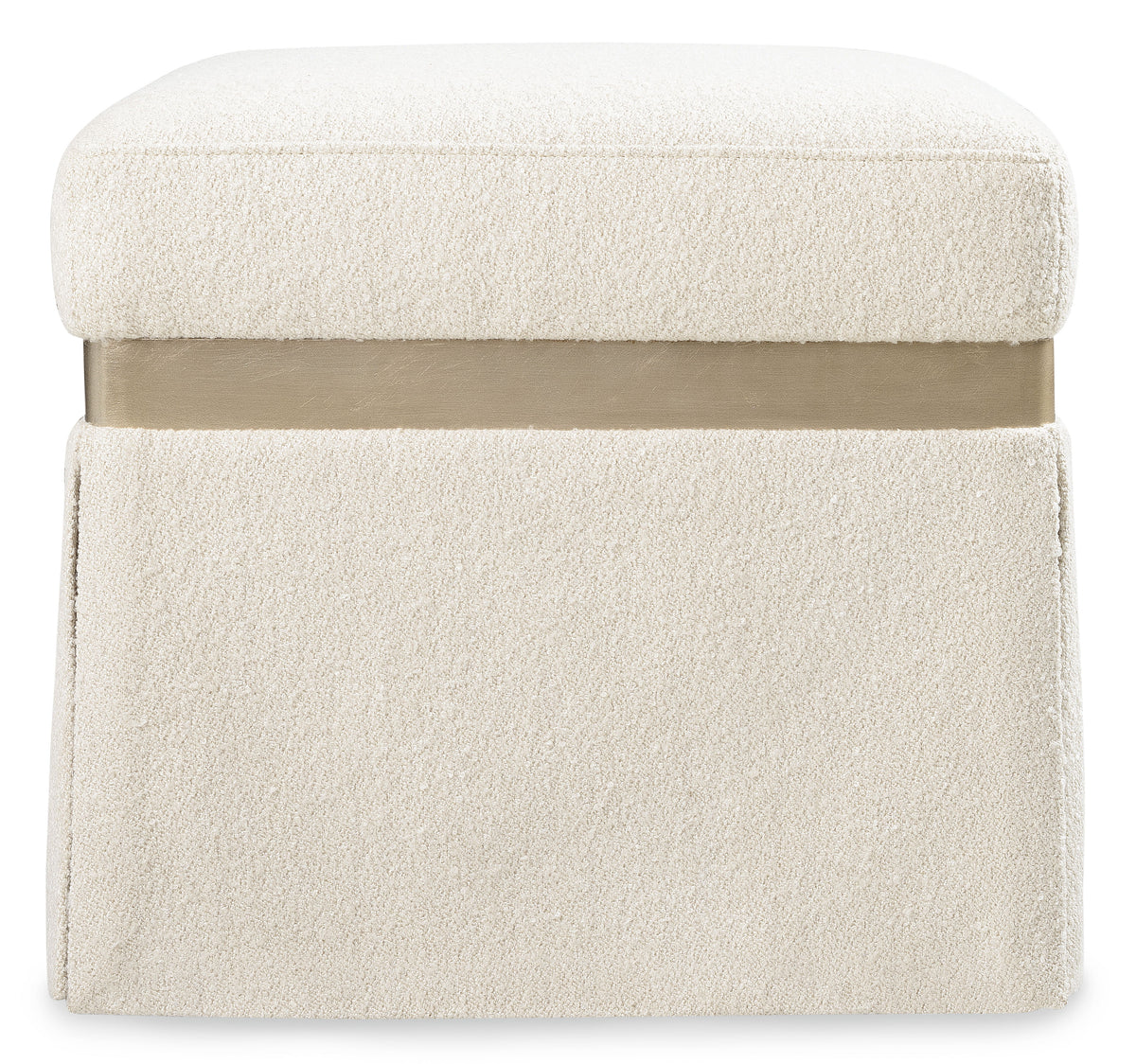 Melange Dream Weaver Pouf - White by Hooker Furniture - View 5